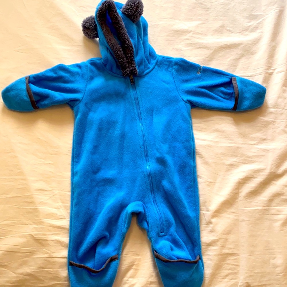 Columbia fleece bunting 3-6 month baby